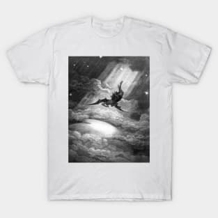 The Fall of Satan - Gustave Dore High Res T-Shirt